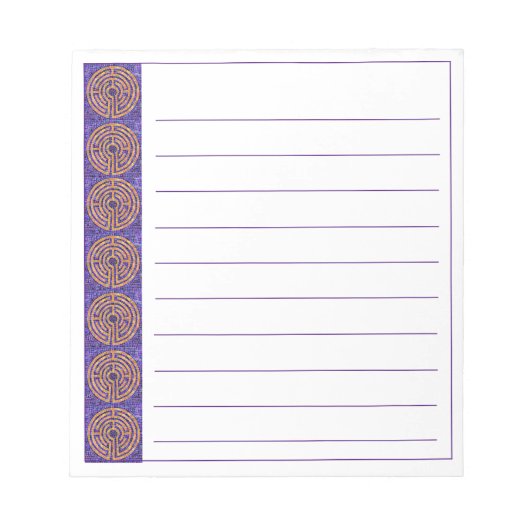 LABYRINTH MOSAIC 5,5x6 Bloc-notes + lignes (Devant)