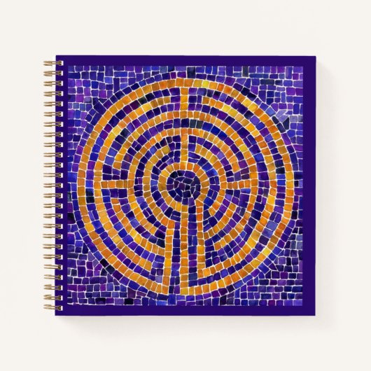 LABYRINTH MOSAIC 8,5x8,5 Carnet spiral (Devant)