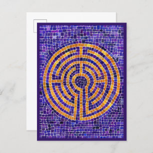 LABYRINTH MOSAIC Briefkaart