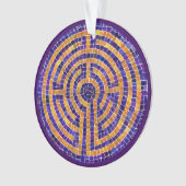 LABYRINTH MOSAIC Cercle acrylique ornement (devant)