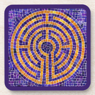 LABYRINTH MOSAIC Dessous de verre en plastique dur