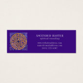 LABYRINTH MOSAIC Mini Carte de visite - Violet (Devant)