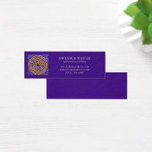 LABYRINTH MOSAIC Mini Carte de visite - Violet (Bureau)