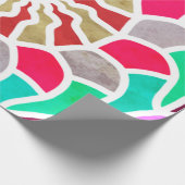 Labyrinth Sun Mandala Pattern Cadeaupapier (Hoek)