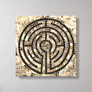 LABYRINTH V 12x12 gewikkeld doek (2,5" diep) Canvas Afdruk