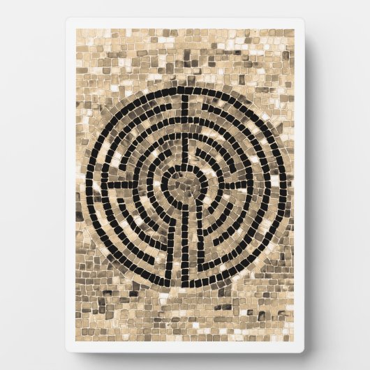 LABYRINTH V 5x7 Plaque avec Easel - Blanc (Devant)