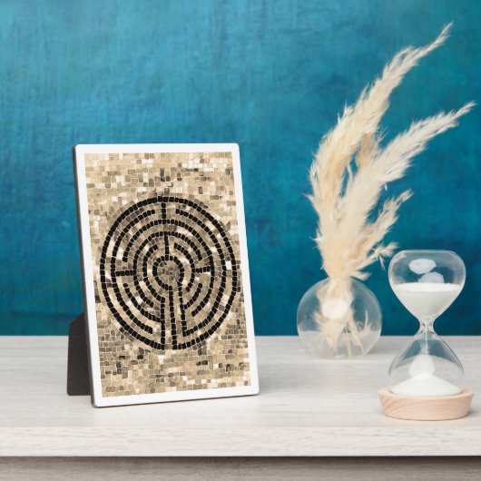 LABYRINTH V 5x7 Plaque avec Easel - Blanc (Côté)