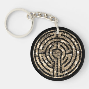 LABYRINTH V Acrylcirkel Sleutelhanger