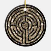 LABYRINTH V Cercle en céramique ornement (Dos)