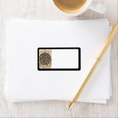 LABYRINTH V Étiquettes de adresse - Noir (En situation)