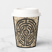 LABYRINTH V Gobelets en papier - Noir (Verso)