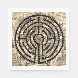 LABYRINTH V Standaard Lunch Papier Servet - Wit