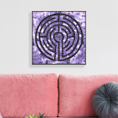 LABYRINTH VI 12x12 omwikkeld canvas (.75" diep) Afdruk (Insitu (Woonkamer))