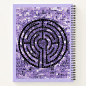LABYRINTH VI 8,5x11 Carnet + Améthyste texte (Dos)