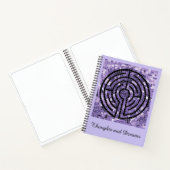 LABYRINTH VI 8,5x11 Carnet + Améthyste texte (Intérieur)