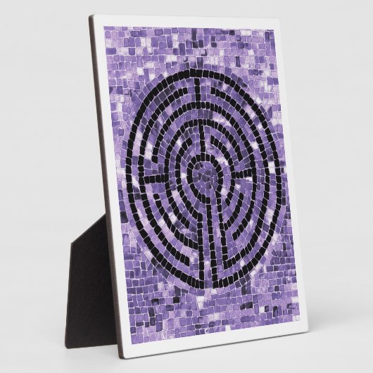 LABYRINTH VI 8x10 Plaque avec Easel - Blanc (Côté)