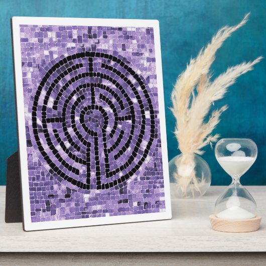 LABYRINTH VI 8x10 Plaque avec Easel - Blanc (Côté)