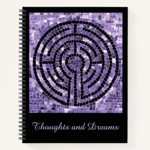 LABYRINTH VI Carnet spiral 8,5 x 11 + texte