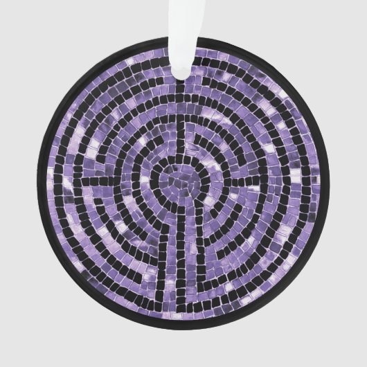 LABYRINTH VI Cercle acrylique Ornement (devant)