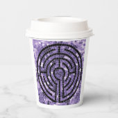 LABYRINTH VI Gobelets en papier - Blanc (Verso)