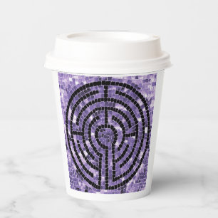 LABYRINTH VI Gobelets en papier - Blanc