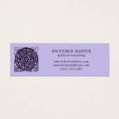 LABYRINTH VI Mini Carte de visite - Améthyste (Devant)
