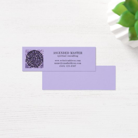 LABYRINTH VI Mini Carte de visite - Améthyste (Bureau)