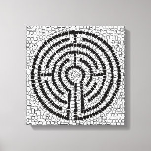 LABYRINTH VII 12x12 verpakt doek (2,5" diep) Canvas Afdruk