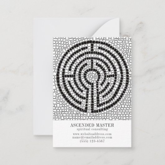 LABYRINTH VII 3,5x2,5 Carte de visite (Devant)