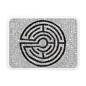 LABYRINTH VII 3x4 Flexibele Magneet - Wit (Horizontaal)