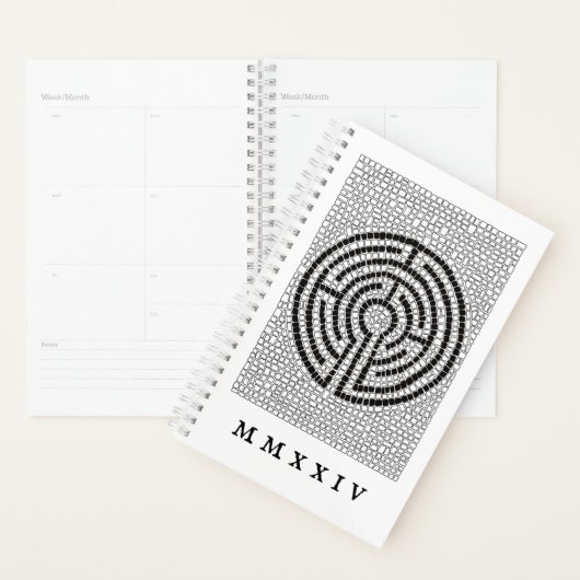 LABYRINTH VII 5,5x8,5 Planificateur + Texte / Blan (Devant avec enveloppe)