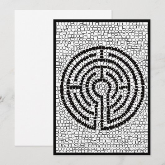 LABYRINTH VII 5x7 Carte plate II (Devant / Derrière)