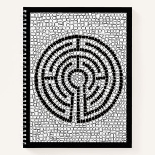 LABYRINTH VII 8,5x11 Carnet Spiral