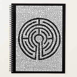 LABYRINTH VII 8,5x11 Planificateur / Noir