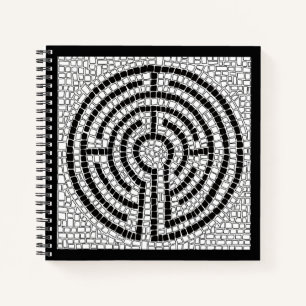 LABYRINTH VII 8,5x8,5 Carnet Spiral