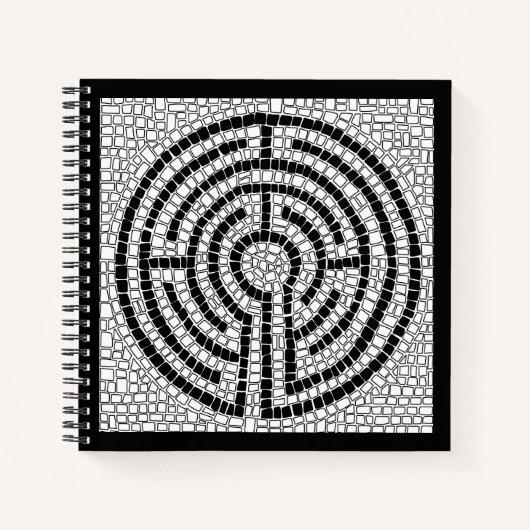 LABYRINTH VII 8,5x8,5 Carnet Spiral (Devant)