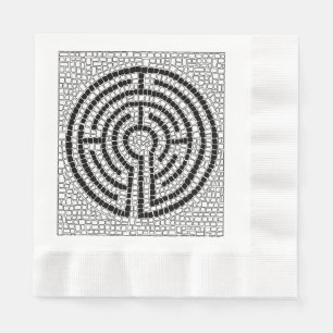LABYRINTH VII Serviette en papier pour déjeuner -
