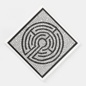 LABYRINTH VII Serviette en papier standard pour dî (Coin)