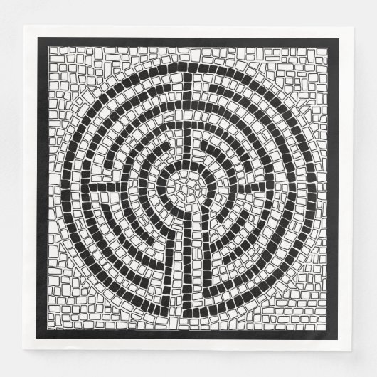 LABYRINTH VII Serviette en papier standard pour dî (Devant)