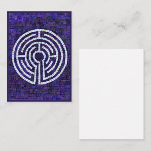 LABYRINTH VIII 3.5x2.5 Vlakke Nota Kaart Notitiekaartje (Voorkant / Achterkant)