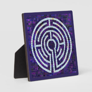 LABYRINTH VIII 5.25 Vierkante Plaque - Violet Fotoplaat