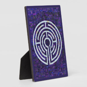 LABYRINTH VIII 5x7 Plaque met Ezel - Violet Fotoplaat