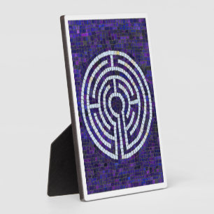 LABYRINTH VIII 5x7 Plaque met Ezel - Wit Fotoplaat