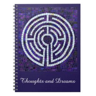 LABYRINTH VIII 6,5x8,75 Carnet spiral + texte