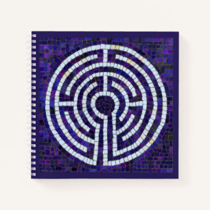 LABYRINTH VIII 8,5x8,5 Carnet spiral