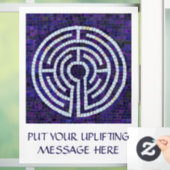 LABYRINTH VIII 8x11 Venster Cling +Text Raamsticker (Huis)