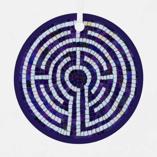 LABYRINTH VIII Circle métallique Ornement (Recto)