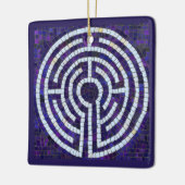 LABYRINTH VIII Keramisch Vierkant Ornament (Links)