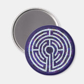 LABYRINTH VIII Magnet rond - Violet (Recto/Verso)