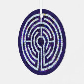 LABYRINTH VIII Metal Circle-Ornament Metalen Ornament (Voorkant links)